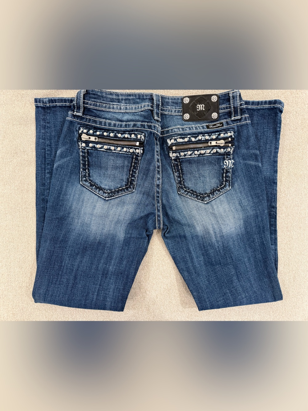 RARE Y2K Miss Me Embellished Women's Jeans - Picture 2 of 6